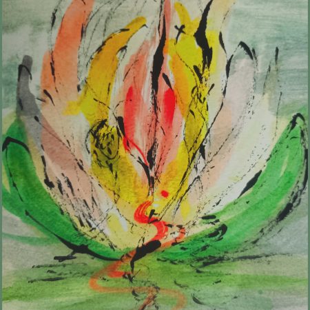 Like a lotus blossom